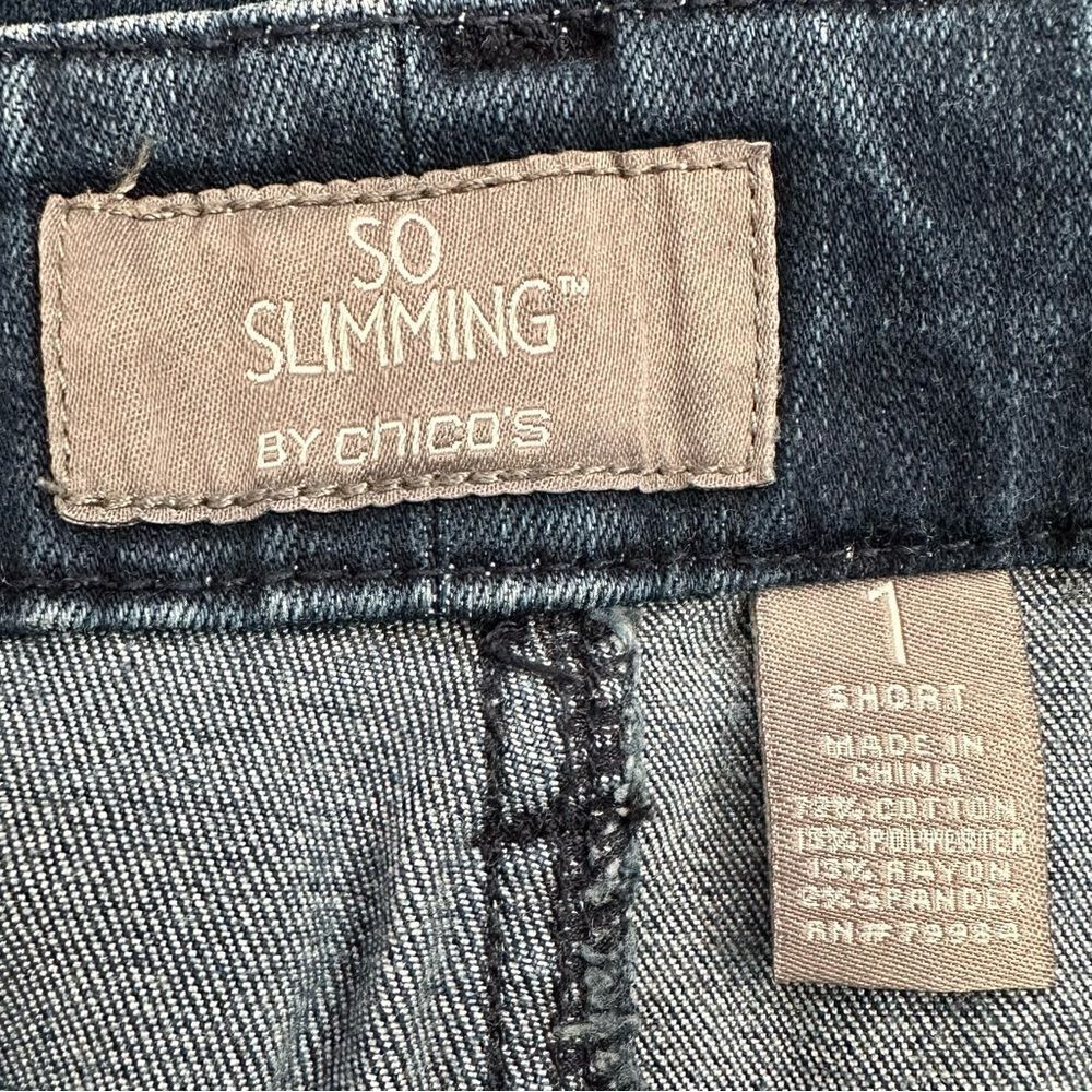 Chico’s So Slimming Blue Denim Ankle Jeans - Picture 10 of 13